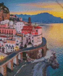 Atrani At Sunset Diamond Painting