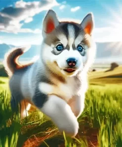 Baby Husky Diamond Painting