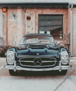 Black Vintage Mercedes Diamond Painting