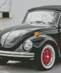 Black Vw Beetle Convertible Diamond Painting