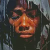 Black Woman Crying Diamond Painting