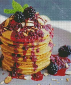 Blackberries Pancake Diamond Painting