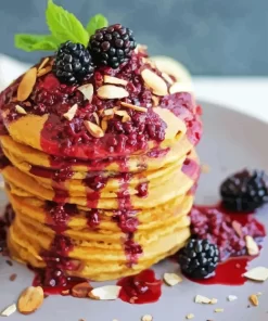 Blackberries Pancake Diamond Painting