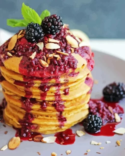 Blackberries Pancake Diamond Painting