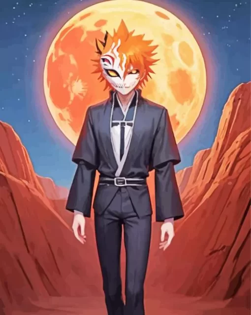 Bleach Anime Ichigo Half Hollow Diamond Painting