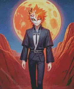 Bleach Anime Ichigo Half Hollow Diamond Painting