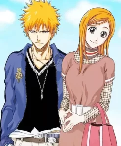 Bleach Ichigo Girlfriend Orihime Inoue Diamond Painting