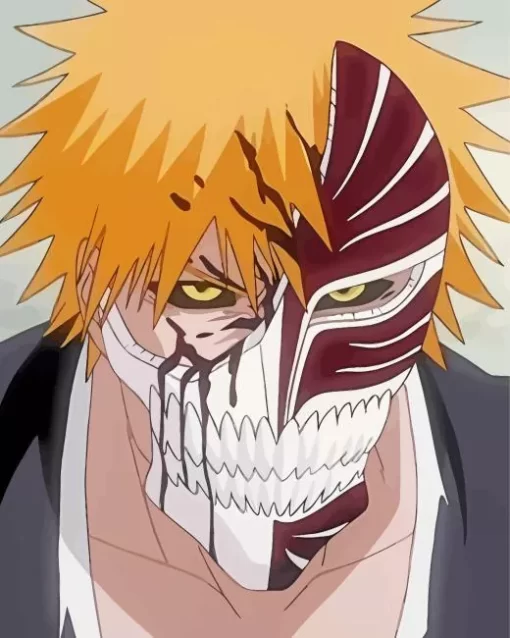 Bleach Ichigo Half Hollow Diamond Painting