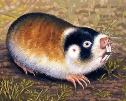 Blesmol Rodent Diamond Painting