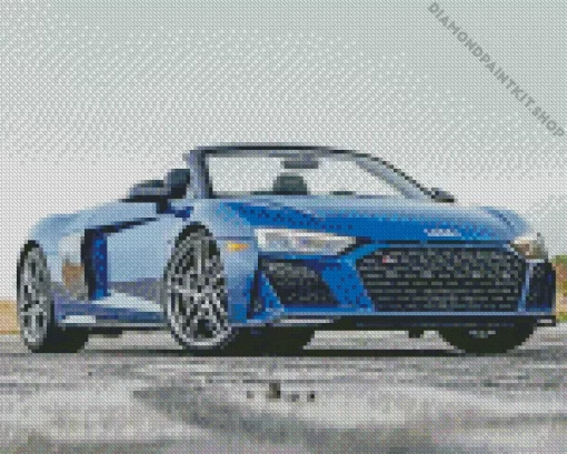 Blue Audi I8 Diamond Painting