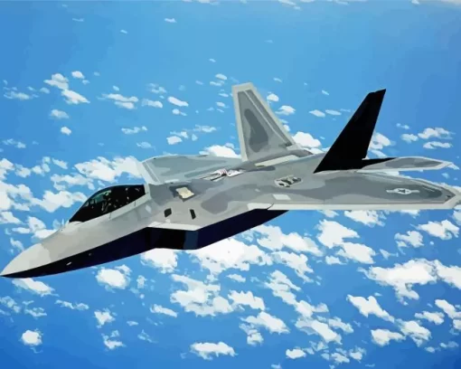 Cool F22 Raptor Diamond Painting