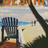 Destin Florida Travel Poster Diamond Painting