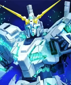 Green Unicorn Gundam Diamond Painting