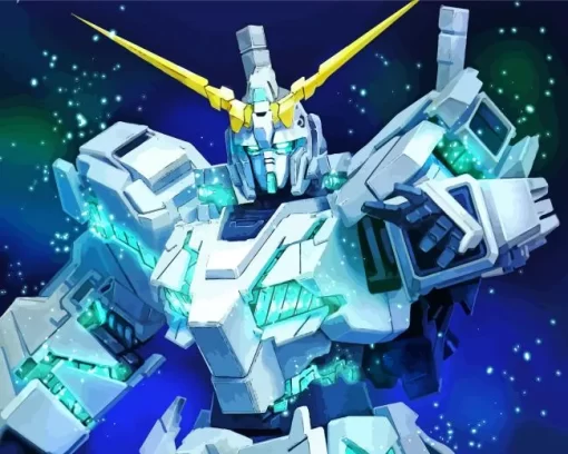 Green Unicorn Gundam Diamond Painting