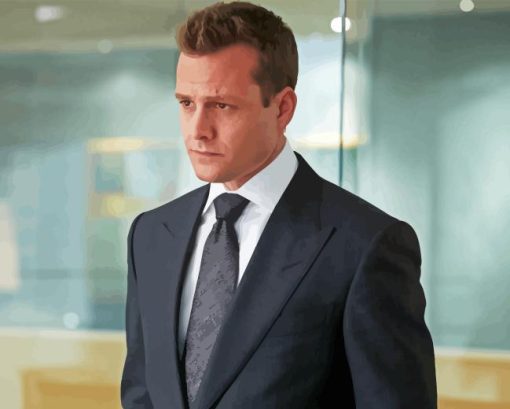 Harvey Specter Character Diamond Painting