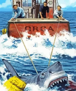 Jaws Film Diamond Painting