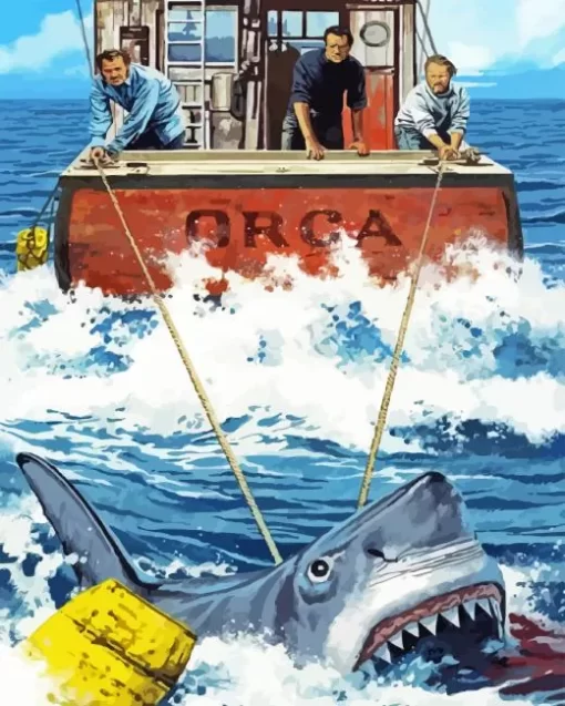 Jaws Film Diamond Painting