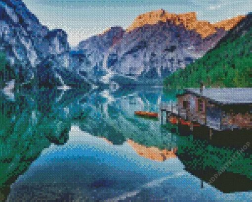 Lake Braies Diamond Painting