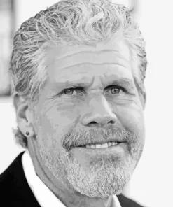 Monochrome Ron Perlman Diamond Painting