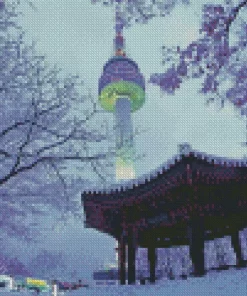 Namsan Tower Diamond Painting