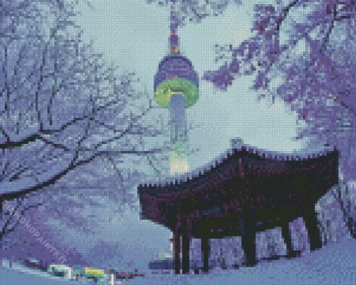 Namsan Tower Diamond Painting