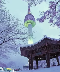 Namsan Tower Diamond Painting