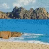 Porthcurno Beach Diamond Painting