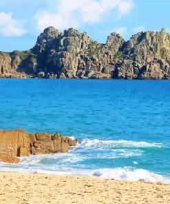 Porthcurno Beach Diamond Painting