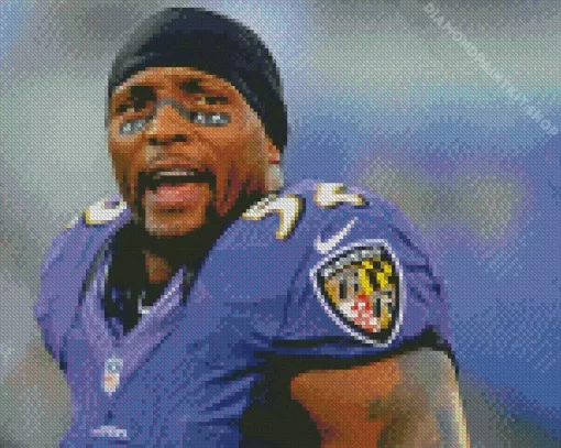 Ray Lewis Player Diamond Painting