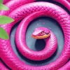 Rolling Pink Snake Diamond Painting