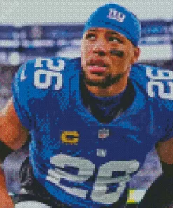 Saquon Barkley Diamond Painting