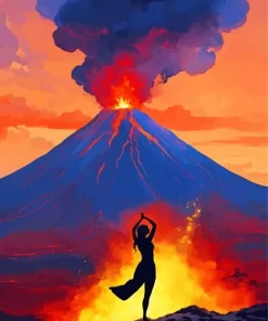 Volcano Dance Art Diamond Painting