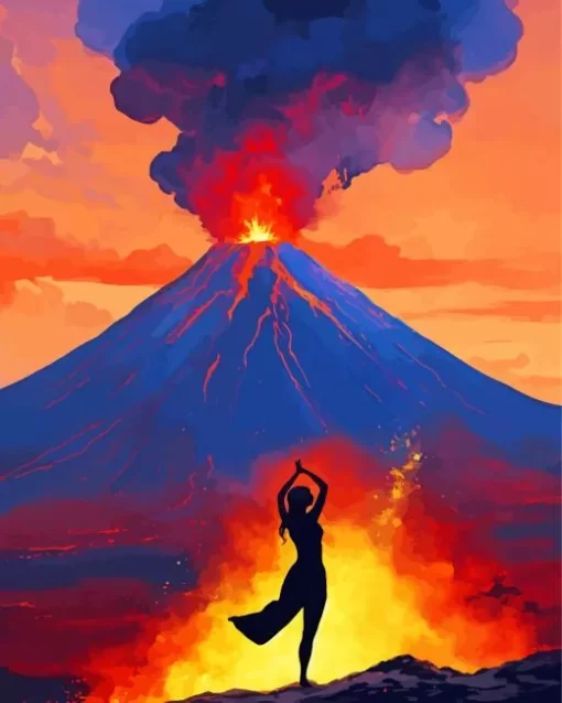 Volcano Dance Art Diamond Painting