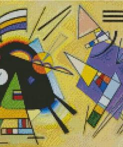 Black And Violet Wassily Kandinsky Diamond Painting