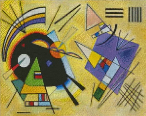 Black And Violet Wassily Kandinsky Diamond Painting