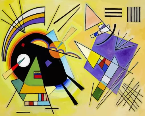 Black And Violet Wassily Kandinsky Diamond Painting