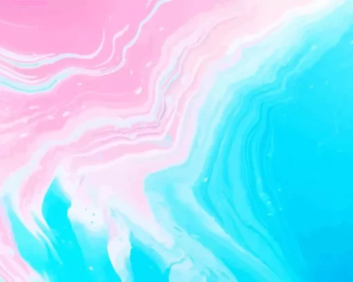 Blue And Pink Art Diamond Painting