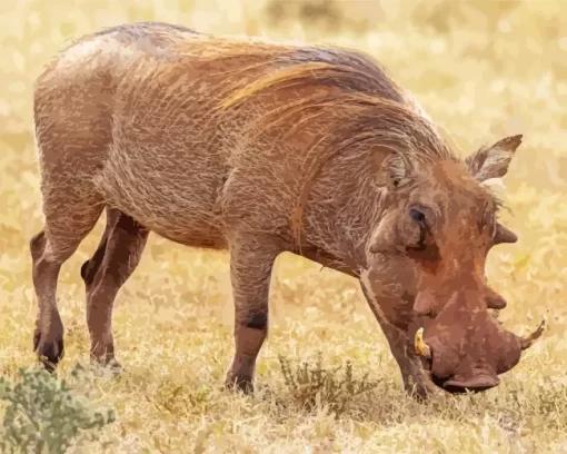 Common Warthog Diamond Painting