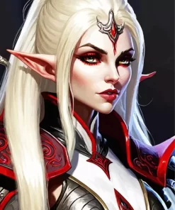 Evil Blonde Elf Diamond Painting