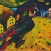 Houses At Murnau By Wassily Kandinsky Diamond Painting