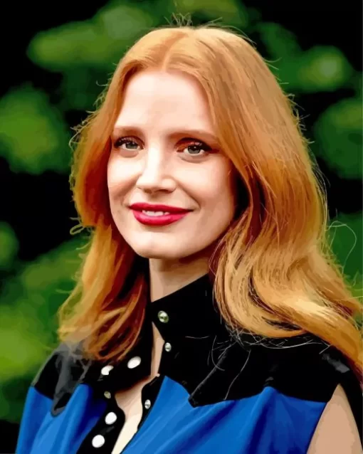 Jessica Chastain Diamond Painting