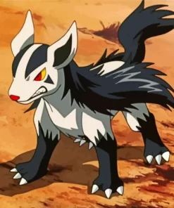 Mightyena Pokemon Anime Diamond Painting