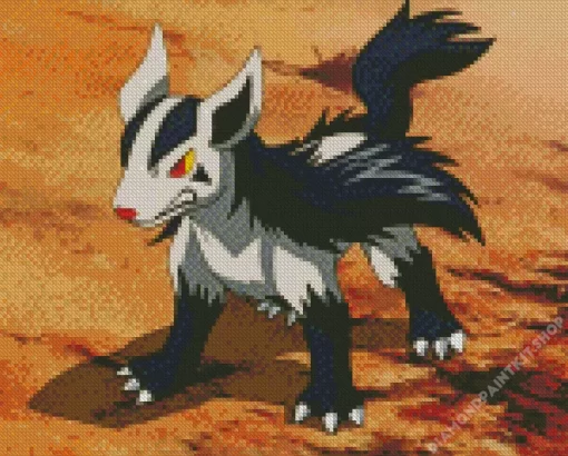 Mightyena Pokemon Anime Diamond Painting