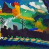 Railroad At Murnau By Wassily Kandinsky Diamond Painting