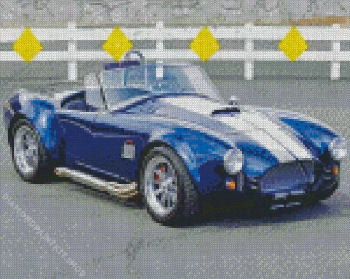 Shelby Blue Ac Cobra Diamond Painting