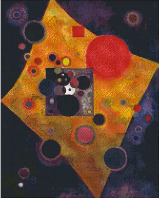 Accent On Rose By Wassily Kandinsky Diamond Painting