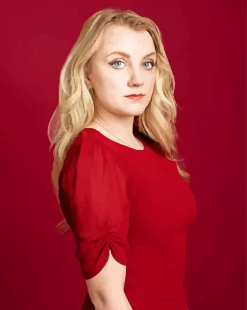 Evanna Lynch In Red Diamond Paintings