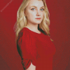 Evanna Lynch In Red Diamond Paintings