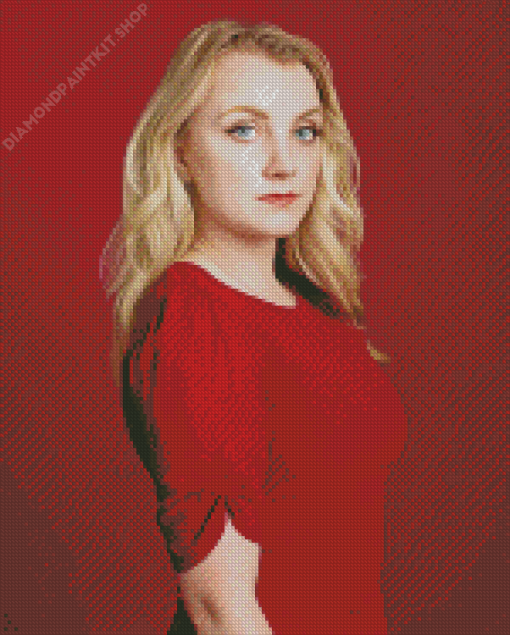 Evanna Lynch In Red Diamond Paintings