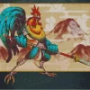 Aesthetic Fighter Chicken Diamond Painting